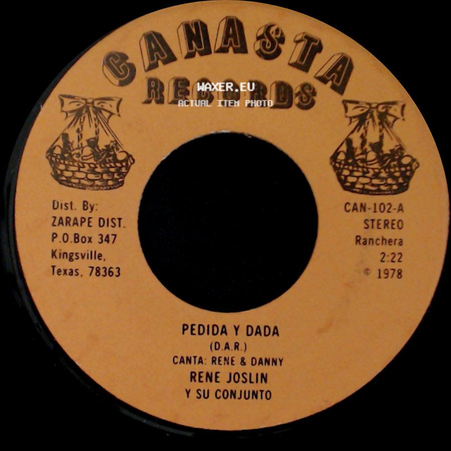 Rene Joslin Y Su Conjunto - Chaparrita Linda / Pedida Y Dada side B