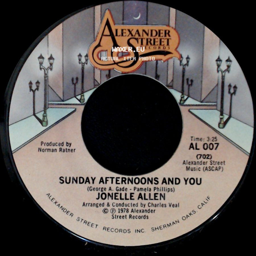 Jonelle Allen - Baby, I Just Wanna Love You / Sunday Afternoons And You side B