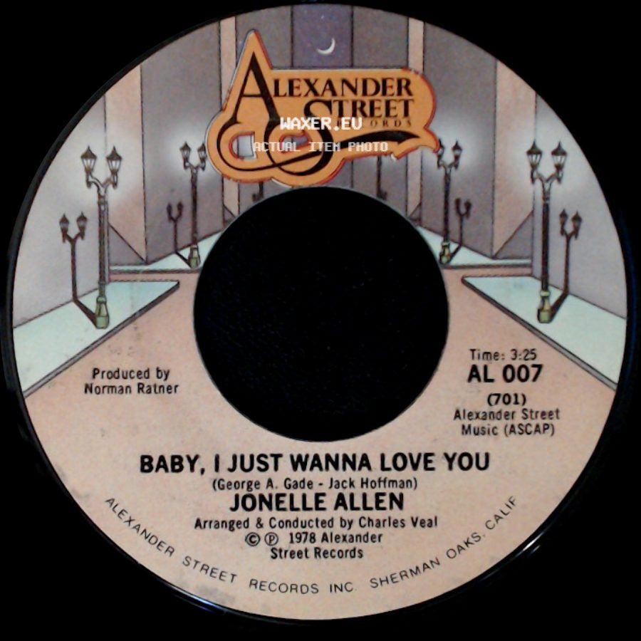 Jonelle Allen - Baby, I Just Wanna Love You / Sunday Afternoons And You side A