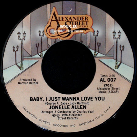 Jonelle Allen - Baby, I Just Wanna Love You / Sunday Afternoons And You side A