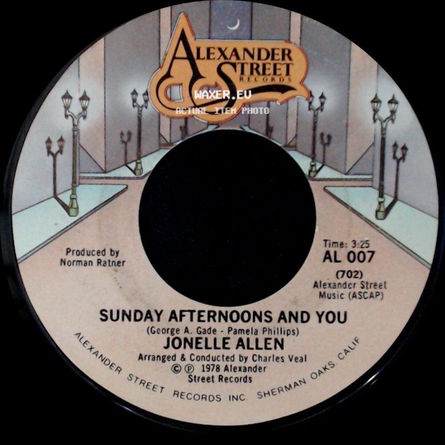 Jonelle Allen - Baby, I Just Wanna Love You / Sunday Afternoons And You side B
