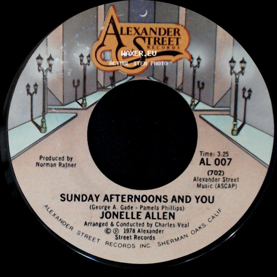 Jonelle Allen - Baby, I Just Wanna Love You / Sunday Afternoons And You side B