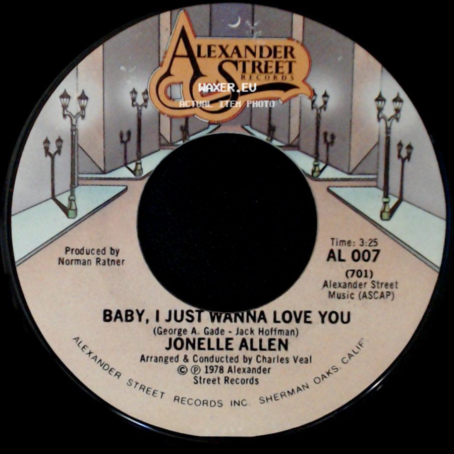 Jonelle Allen - Baby, I Just Wanna Love You / Sunday Afternoons And You side A