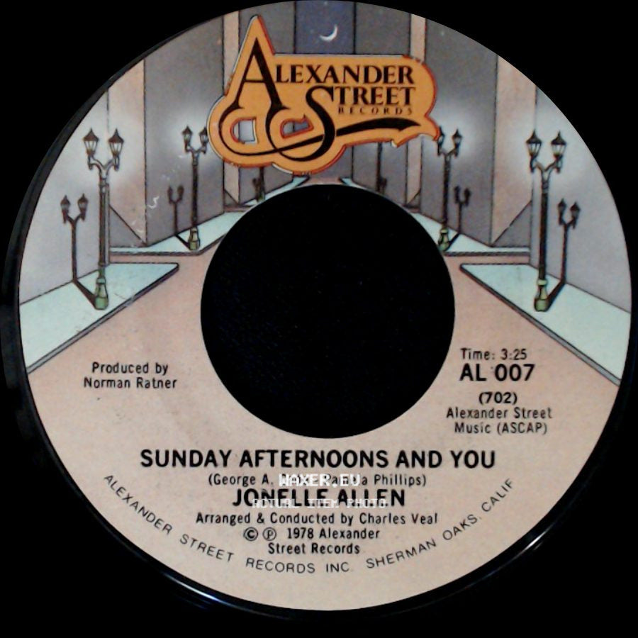 Jonelle Allen - Baby, I Just Wanna Love You / Sunday Afternoons And You side B