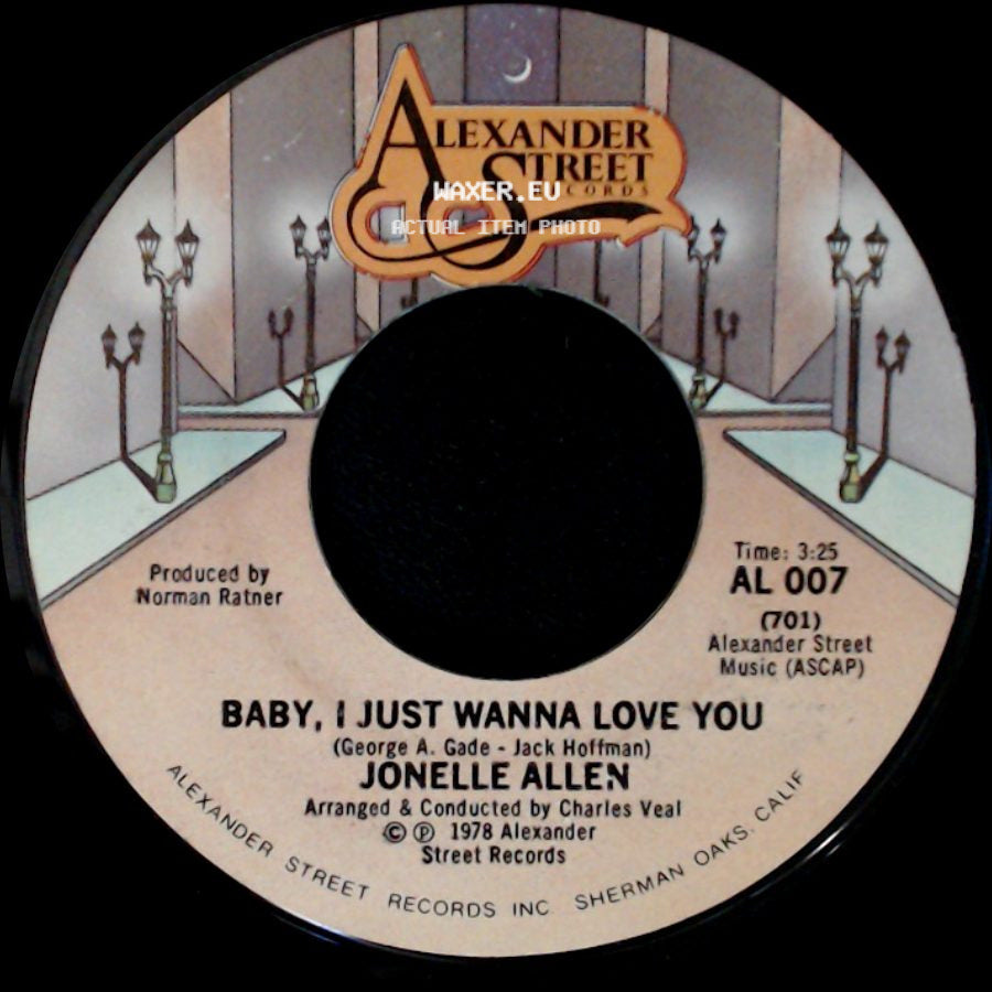 Jonelle Allen - Baby, I Just Wanna Love You / Sunday Afternoons And You side A