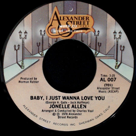 Jonelle Allen - Baby, I Just Wanna Love You / Sunday Afternoons And You side A