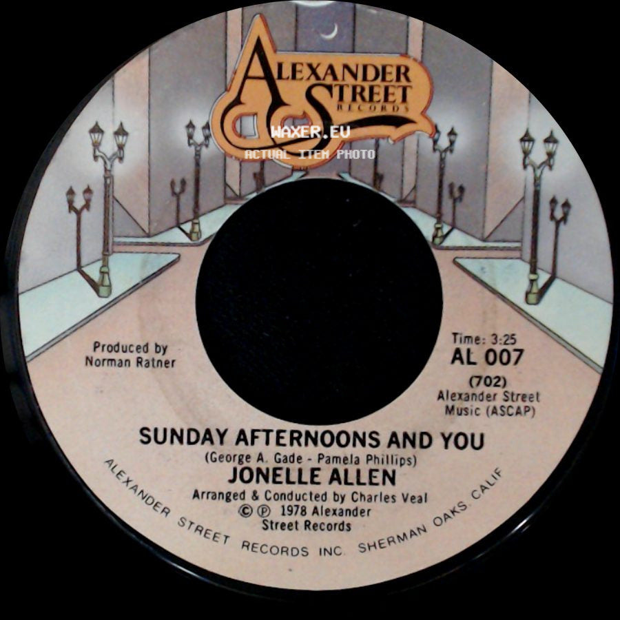 Jonelle Allen - Baby, I Just Wanna Love You / Sunday Afternoons And You side B