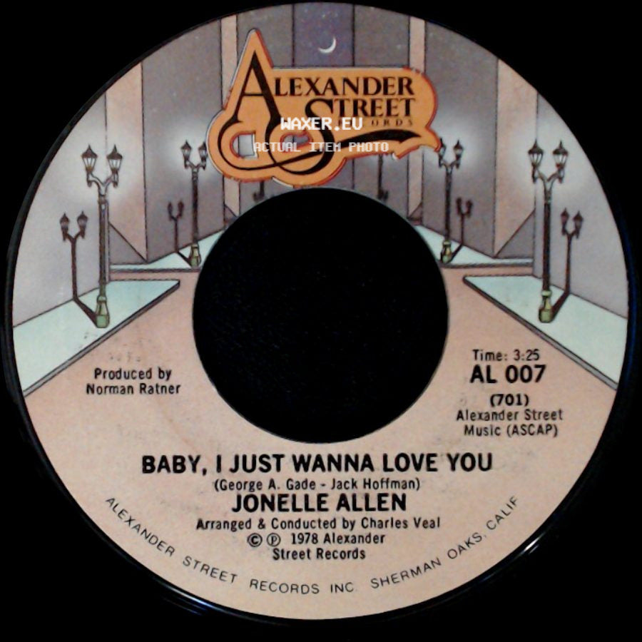 Jonelle Allen - Baby, I Just Wanna Love You / Sunday Afternoons And You side A