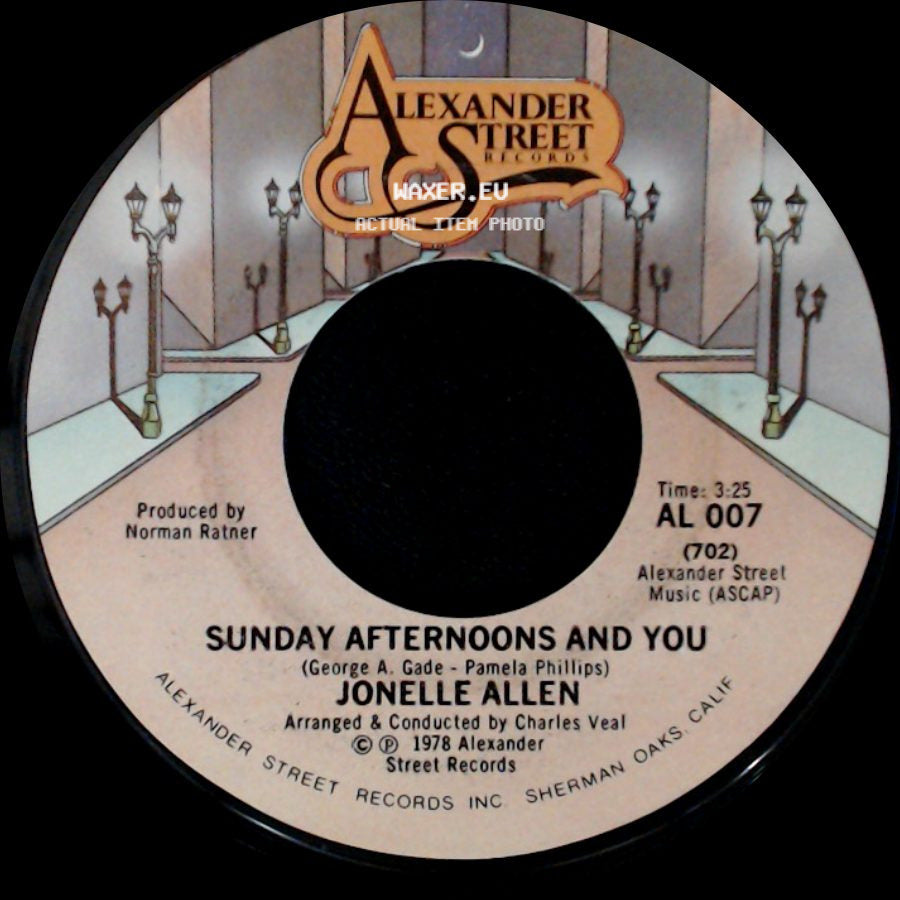 Jonelle Allen - Baby, I Just Wanna Love You / Sunday Afternoons And You side B