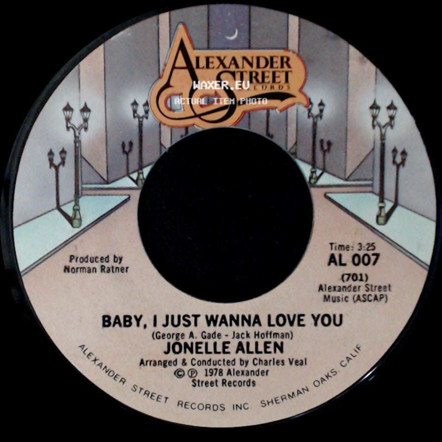 Jonelle Allen - Baby, I Just Wanna Love You / Sunday Afternoons And You side A