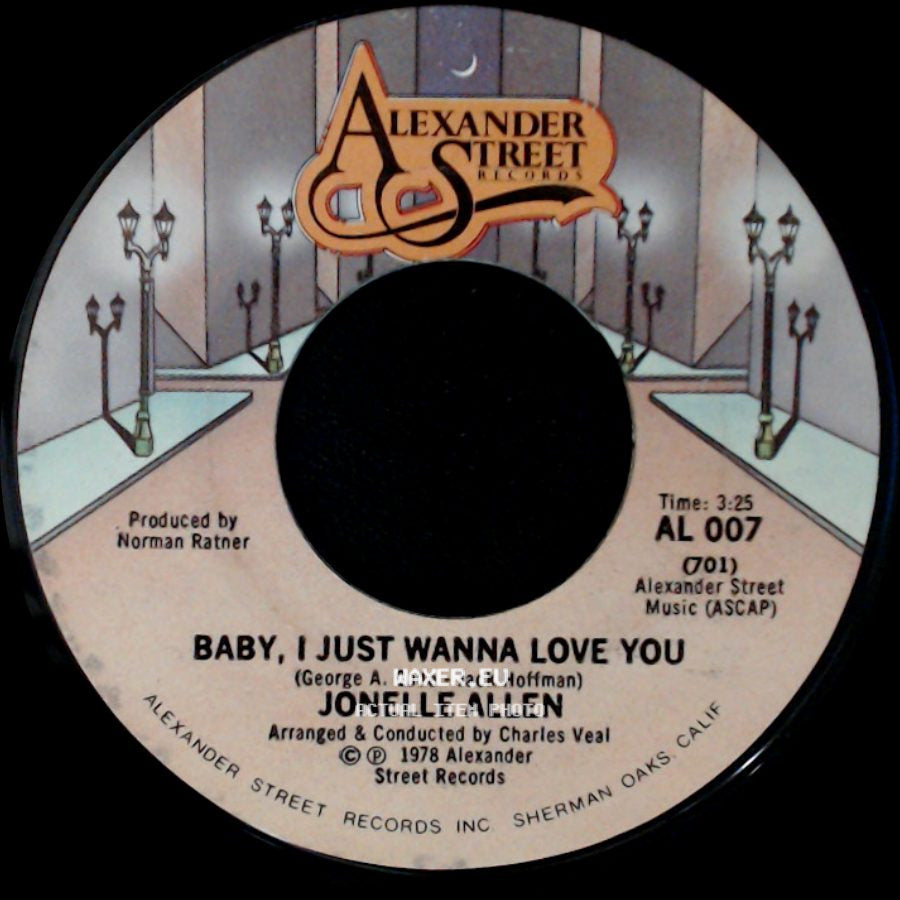 Jonelle Allen - Sunday Afternoons And You / Baby, I Just Wanna Love You side B