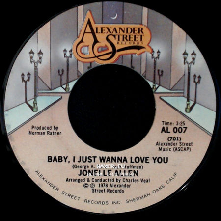 Jonelle Allen - Sunday Afternoons And You / Baby, I Just Wanna Love You side B