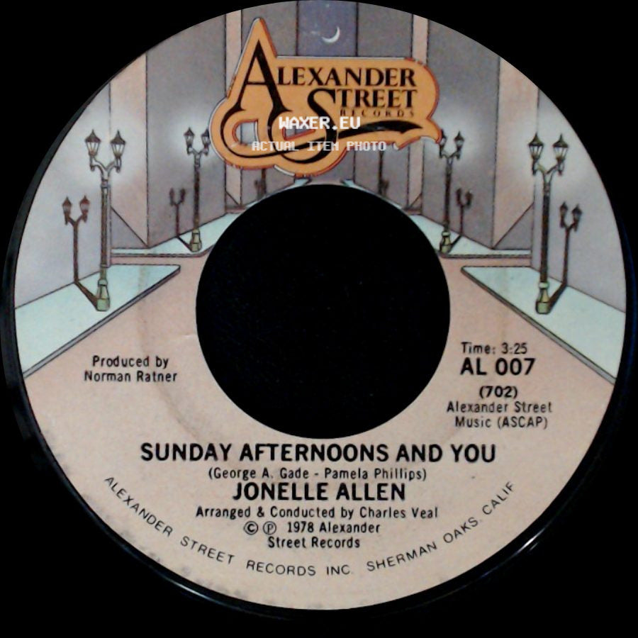Jonelle Allen - Sunday Afternoons And You / Baby, I Just Wanna Love You side A
