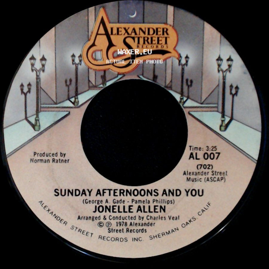 Jonelle Allen - Sunday Afternoons And You / Baby, I Just Wanna Love You side A