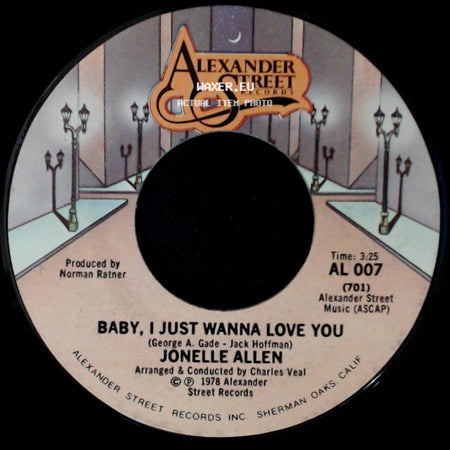 Jonelle Allen - Sunday Afternoons And You / Baby, I Just Wanna Love You side B