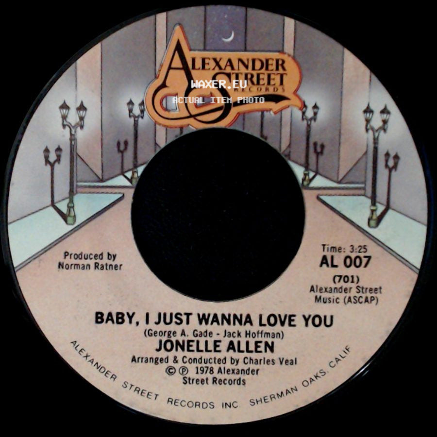 Jonelle Allen - Sunday Afternoons And You / Baby, I Just Wanna Love You side B