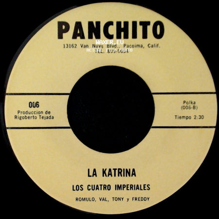 Los Cuatro Imperiales - La Katrina / Mi Borrachera side A