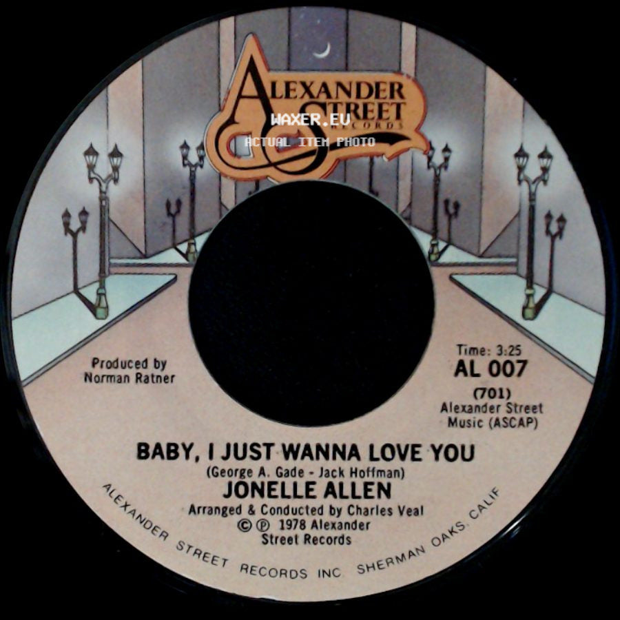 Jonelle Allen - Baby, I Just Wanna Love You / Sunday Afternoons And You side A