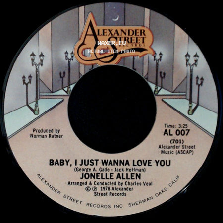 Jonelle Allen - Baby, I Just Wanna Love You / Sunday Afternoons And You side A