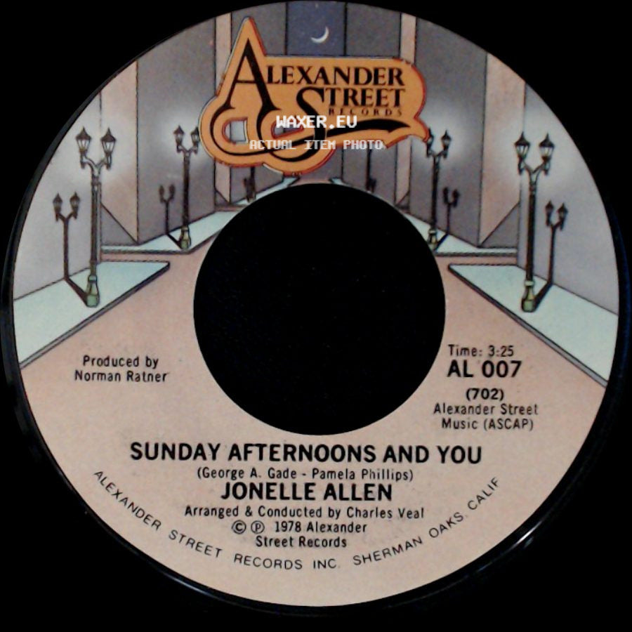 Jonelle Allen - Baby, I Just Wanna Love You / Sunday Afternoons And You side B