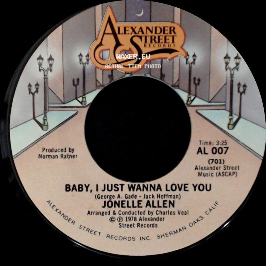 Jonelle Allen - Baby, I Just Wanna Love You / Sunday Afternoons And You side A