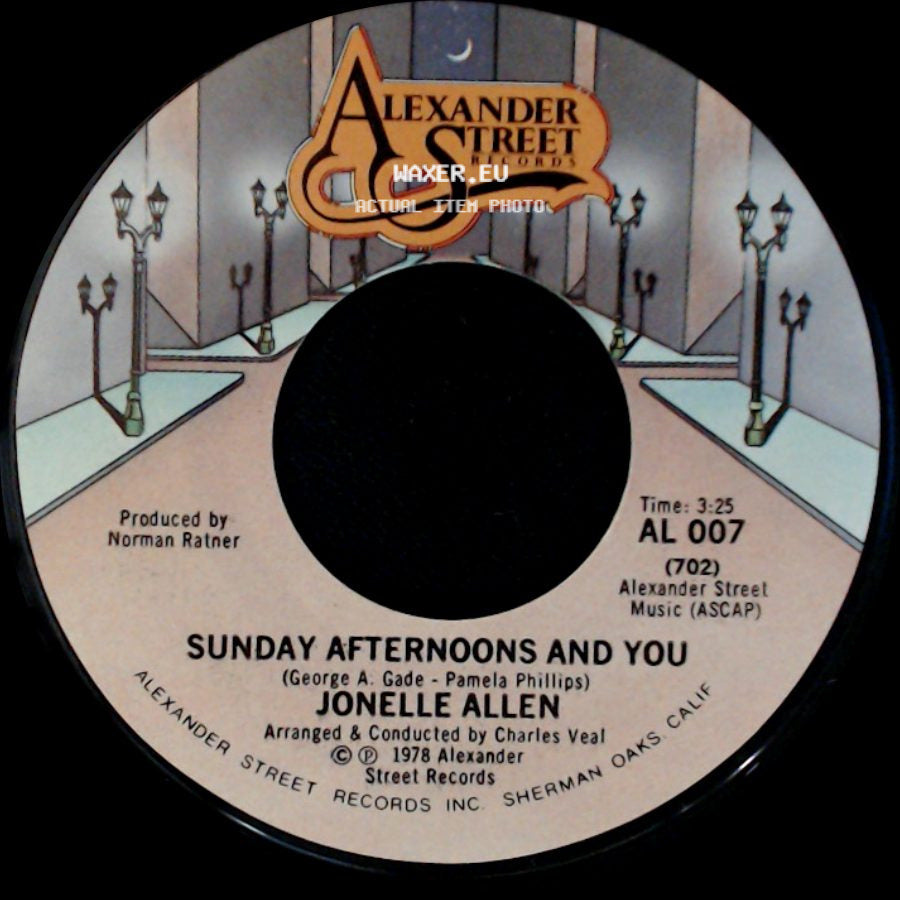 Jonelle Allen - Baby, I Just Wanna Love You / Sunday Afternoons And You side B