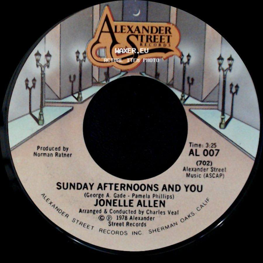 Jonelle Allen - Baby, I Just Wanna Love You / Sunday Afternoons And You side B