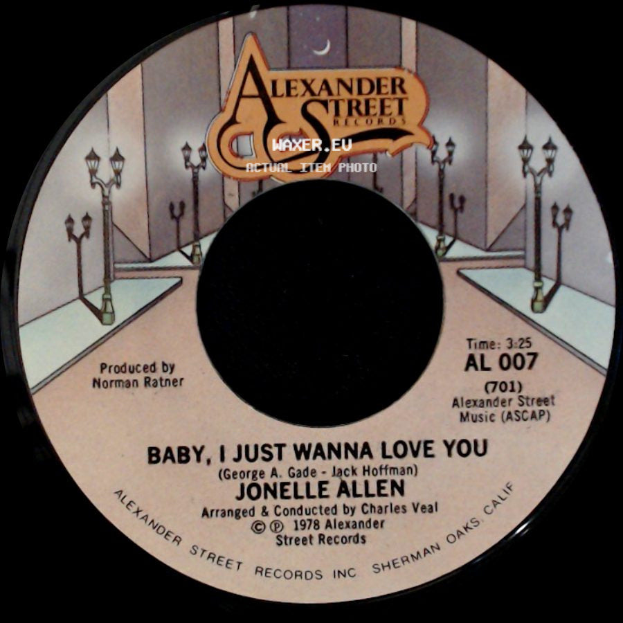Jonelle Allen - Baby, I Just Wanna Love You / Sunday Afternoons And You side A