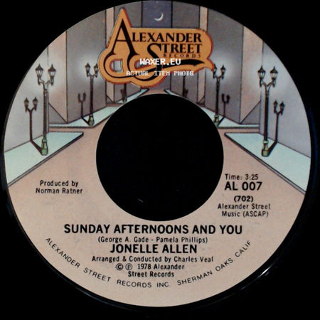 Jonelle Allen - Baby, I Just Wanna Love You / Sunday Afternoons And You side B
