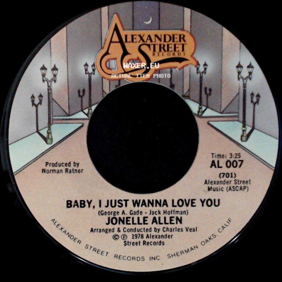 Jonelle Allen - Baby, I Just Wanna Love You / Sunday Afternoons And You side A