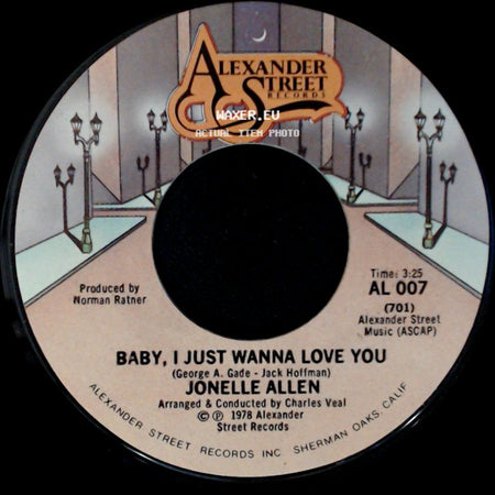 Jonelle Allen - Baby, I Just Wanna Love You / Sunday Afternoons And You side A