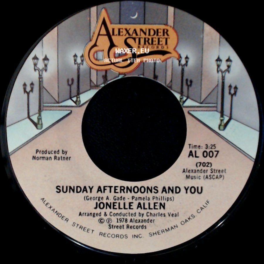 Jonelle Allen - Baby, I Just Wanna Love You / Sunday Afternoons And You side B