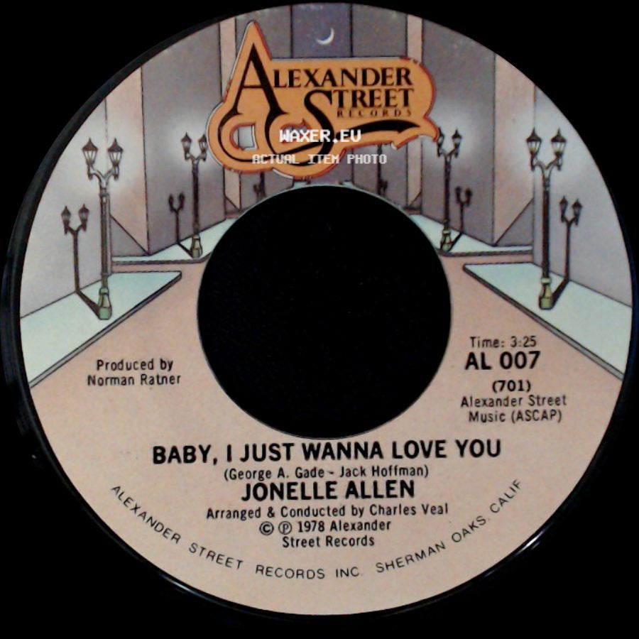 Jonelle Allen - Baby, I Just Wanna Love You / Sunday Afternoons And You side A