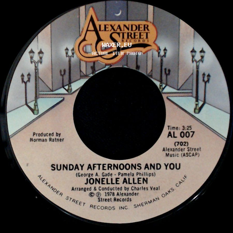 Jonelle Allen - Sunday Afternoons And You / Baby, I Just Wanna Love You side A