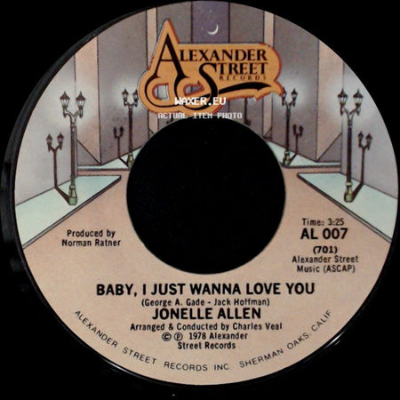Jonelle Allen - Sunday Afternoons And You / Baby, I Just Wanna Love You side B