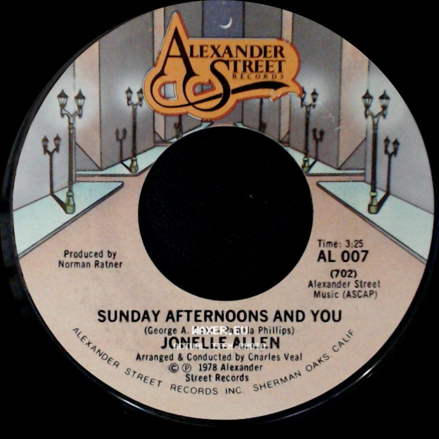Jonelle Allen - Baby, I Just Wanna Love You / Sunday Afternoons And You side B