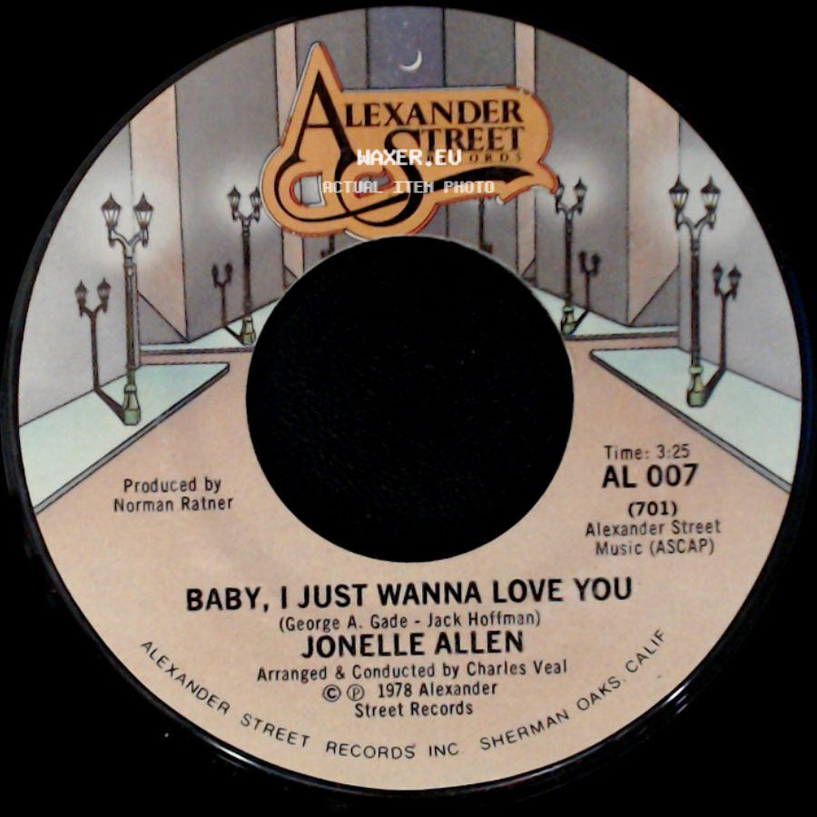 Jonelle Allen - Baby, I Just Wanna Love You / Sunday Afternoons And You side A