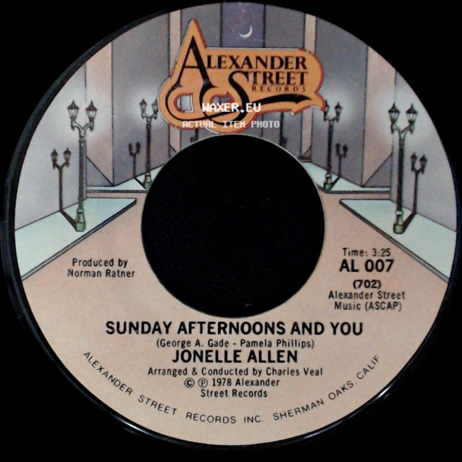 Jonelle Allen - Baby, I Just Wanna Love You / Sunday Afternoons And You side B