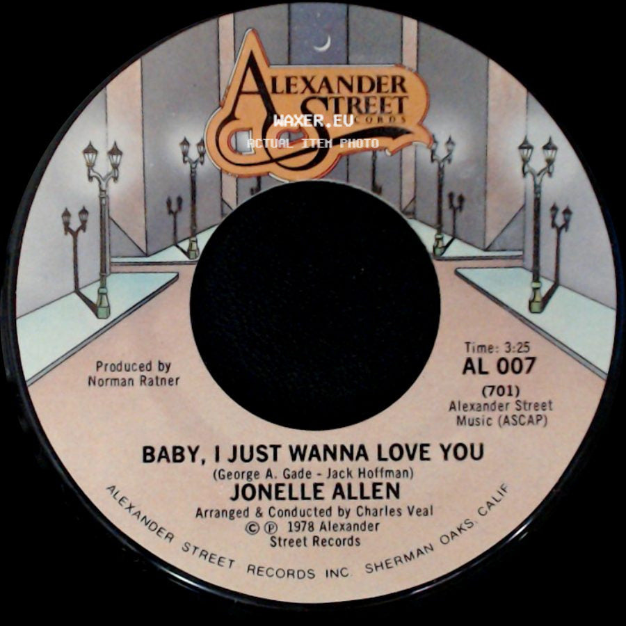 Jonelle Allen - Baby, I Just Wanna Love You / Sunday Afternoons And You side A