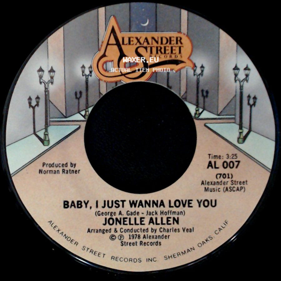 Jonelle Allen - Baby, I Just Wanna Love You / Sunday Afternoons And You side A