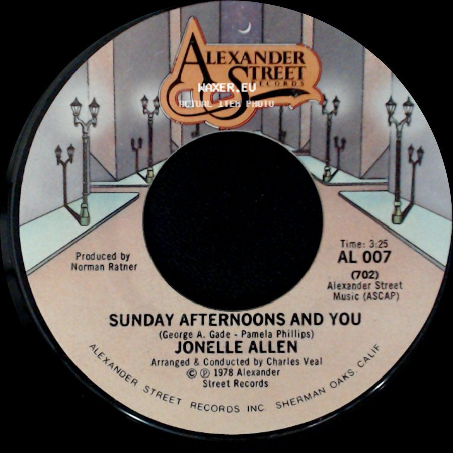 Jonelle Allen - Baby, I Just Wanna Love You / Sunday Afternoons And You side B