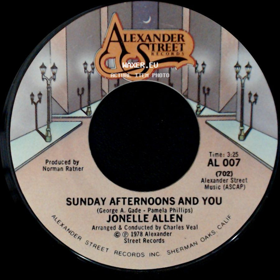 Jonelle Allen - Baby, I Just Wanna Love You / Sunday Afternoons And You side B