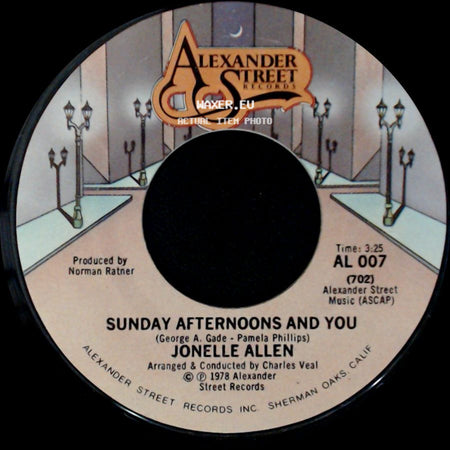 Jonelle Allen - Baby, I Just Wanna Love You / Sunday Afternoons And You side B