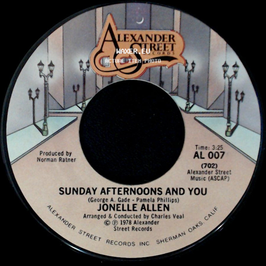 Jonelle Allen - Baby, I Just Wanna Love You / Sunday Afternoons And You side B