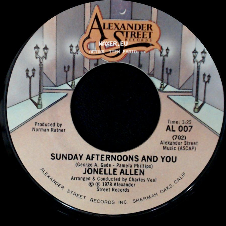 Jonelle Allen - Baby, I Just Wanna Love You / Sunday Afternoons And You side B