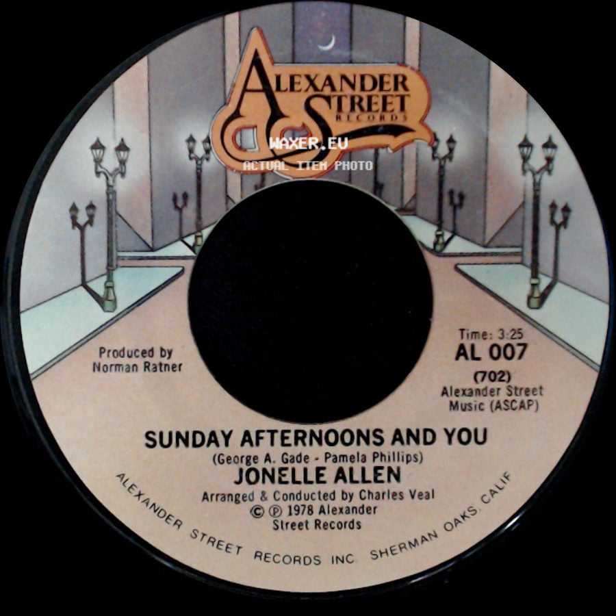 Jonelle Allen - Baby, I Just Wanna Love You / Sunday Afternoons And You side B