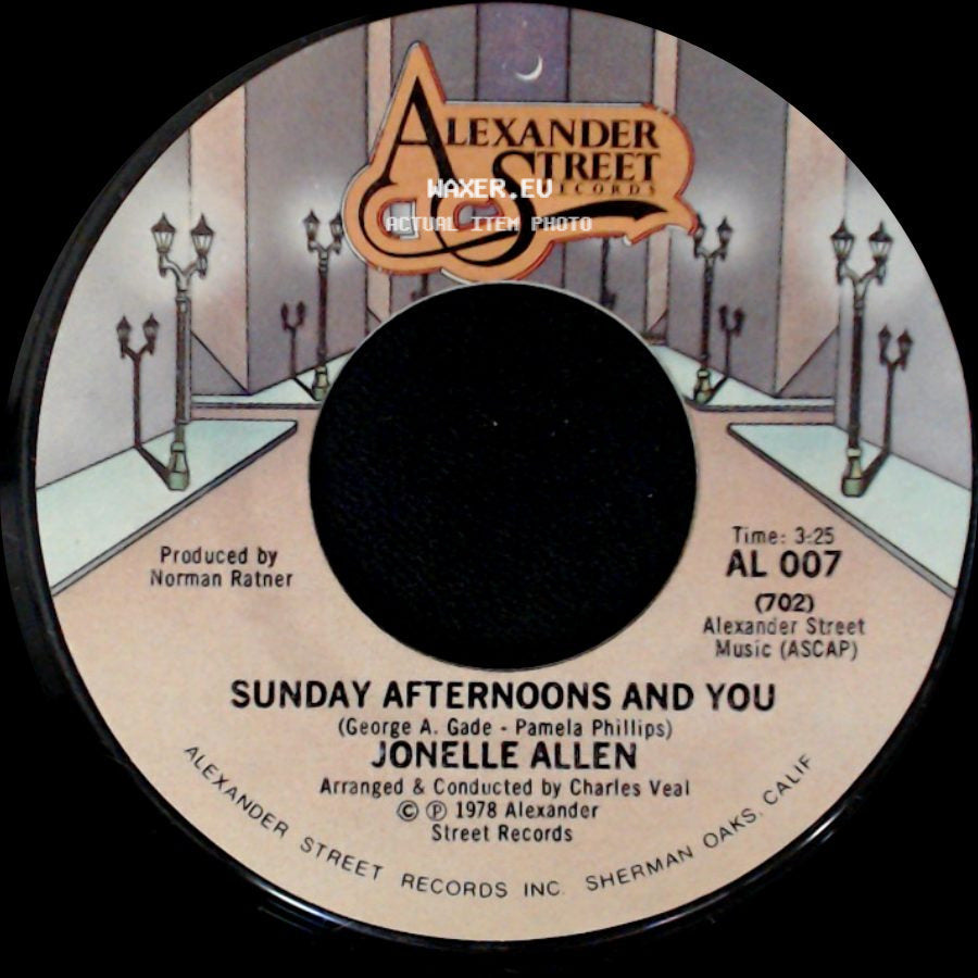 Jonelle Allen - Baby, I Just Wanna Love You / Sunday Afternoons And You side B