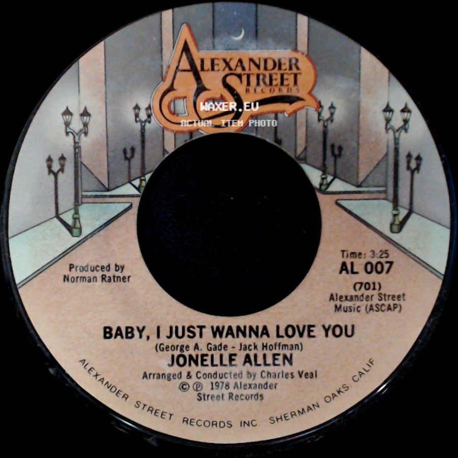 Jonelle Allen - Baby, I Just Wanna Love You / Sunday Afternoons And You side A