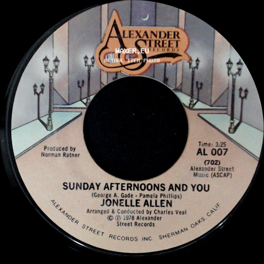 Jonelle Allen - Baby, I Just Wanna Love You / Sunday Afternoons And You side B