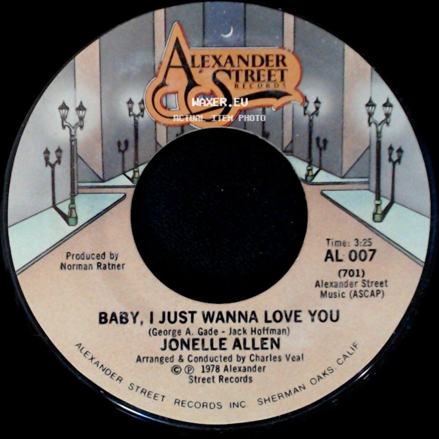 Jonelle Allen - Baby, I Just Wanna Love You / Sunday Afternoons And You side A